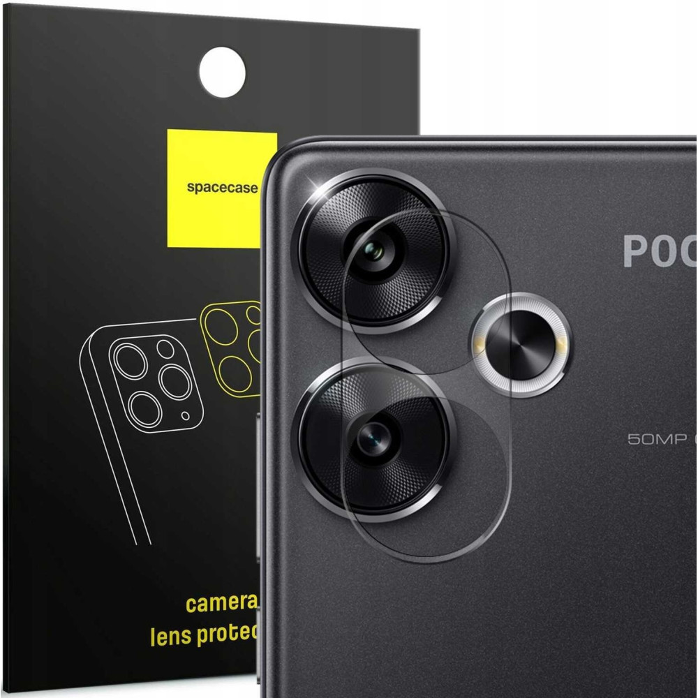 Αντιχαρακτικό Προστατευτικό Γυαλί για Φακό Κάμερας - Xiaomi Poco F6 - Spacecase Camera Glass Lens Protector - Transparent (5905719110277)