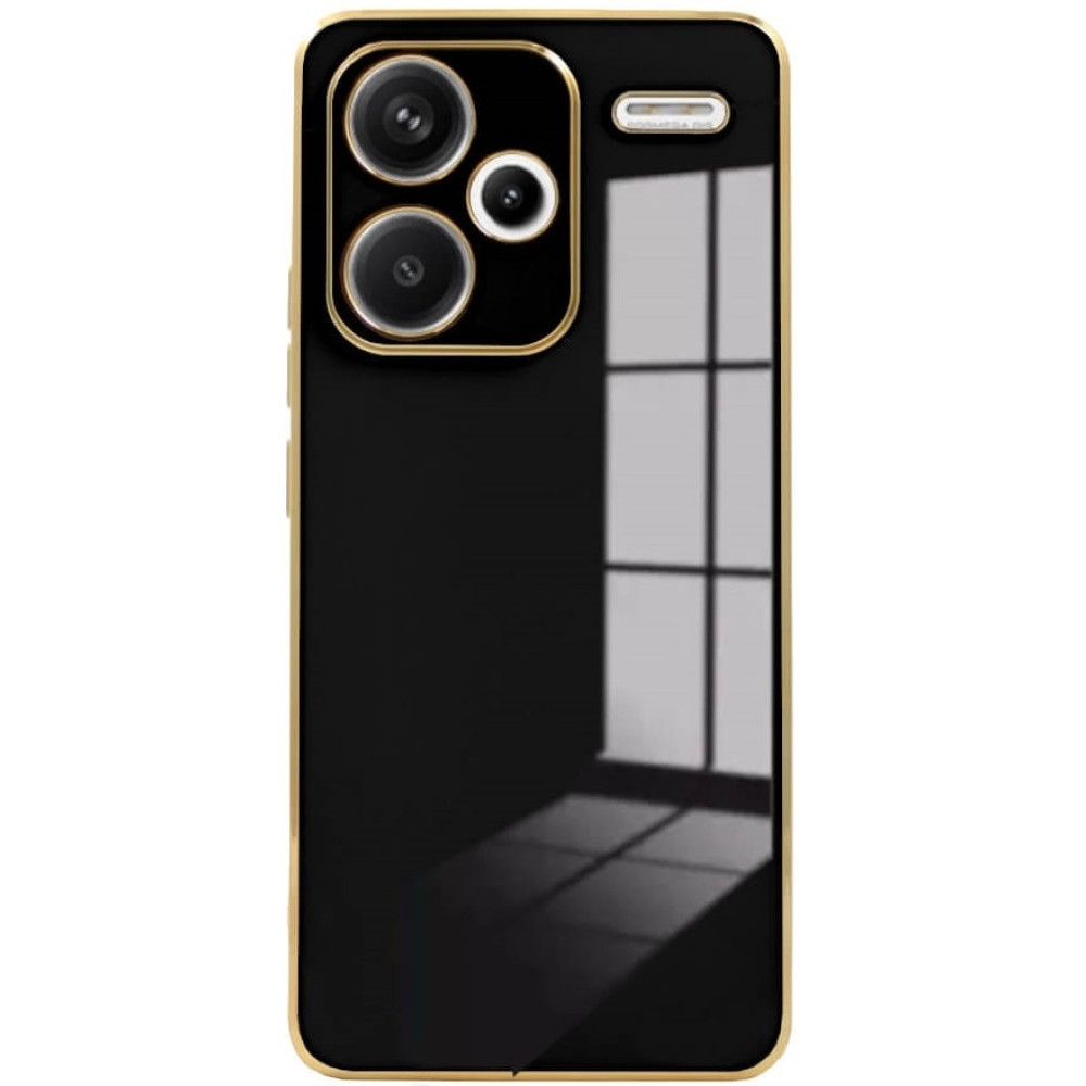 Θήκη Σιλικόνης - Xiaomi Redmi Note 13 Pro Plus - Bodycell Gold Plated - Black (5206015074516)