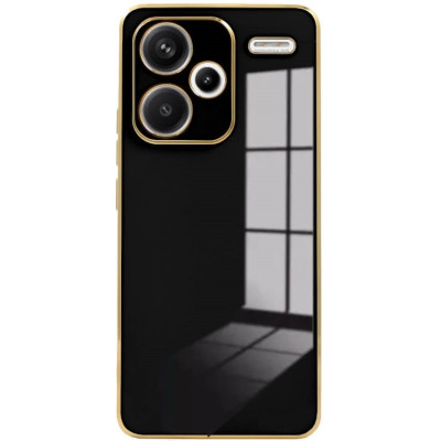Θήκη Σιλικόνης - Xiaomi Redmi Note 13 Pro Plus - Bodycell Gold Plated - Black (5206015074516)