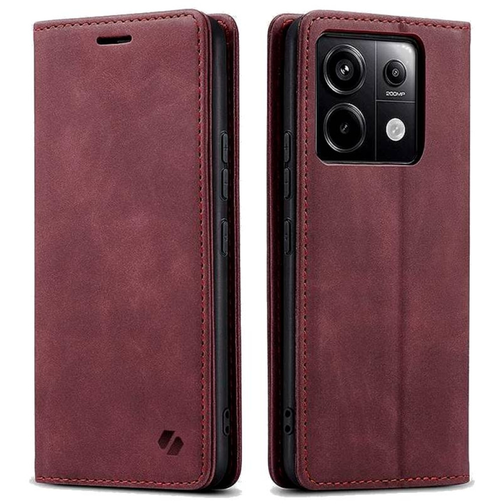 Θήκη Πορτοφόλι - Xiaomi Redmi Note 13 Pro 5G / Poco X6 - Spacecase Wallet - Red (5905719108106)