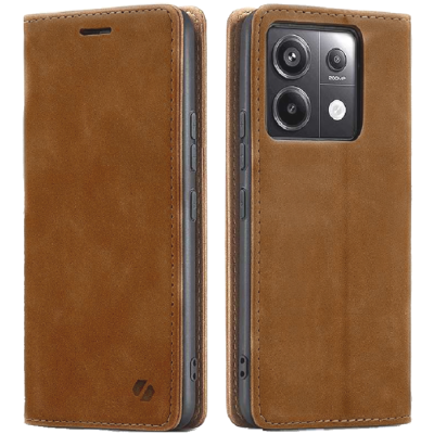 Θήκη Πορτοφόλι - Xiaomi Redmi Note 13 Pro 5G / Poco X6 - Spacecase Wallet - Light Brown (5905719108083)