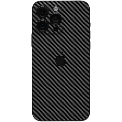 Αυτοκόλλητο Skin Προστασίας Πλάτης - Apple iPhone 15 Pro Max - Gams Premium Vinyl Skin Back Plate - Carbon Fiber Black (GAMS-VNL-SKIN-CFB-001-074)