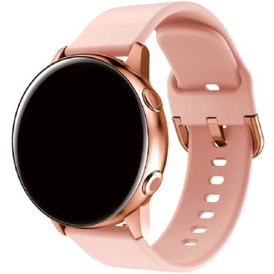 Spacecase Silicone Band - Universal Λουράκι Σιλικόνης για Smartwatches (20mm) - Pink (5903943240449)
