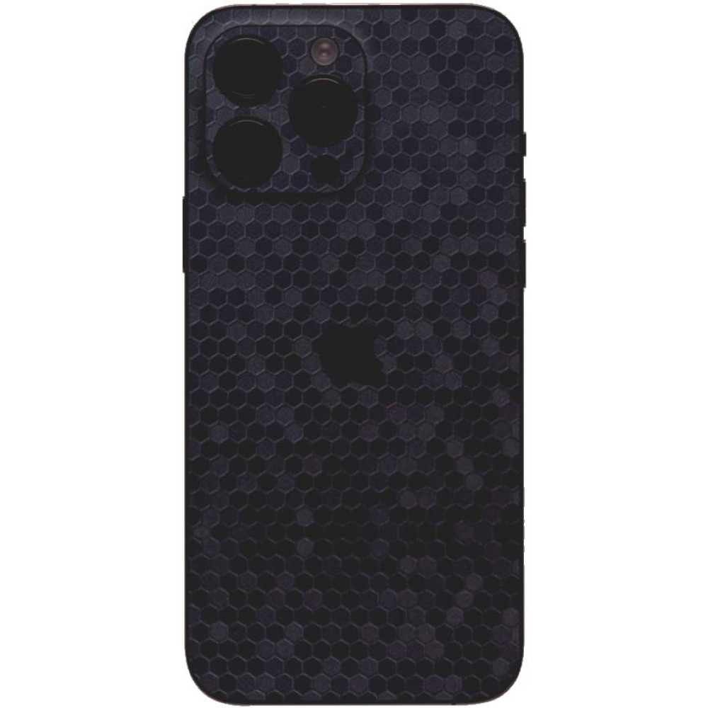 Αυτοκόλλητο Skin Προστασίας Πλάτης - Apple iPhone 15 Pro Max - Gams Premium Vinyl Skin Back Plate - Honeycomb Blue (GAMS-VNL-SKIN-HBL-001-074)