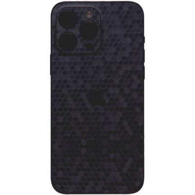Αυτοκόλλητο Skin Προστασίας Πλάτης - Apple iPhone 15 Pro Max - Gams Premium Vinyl Skin Back Plate - Honeycomb Blue (GAMS-VNL-SKIN-HBL-001-074)
