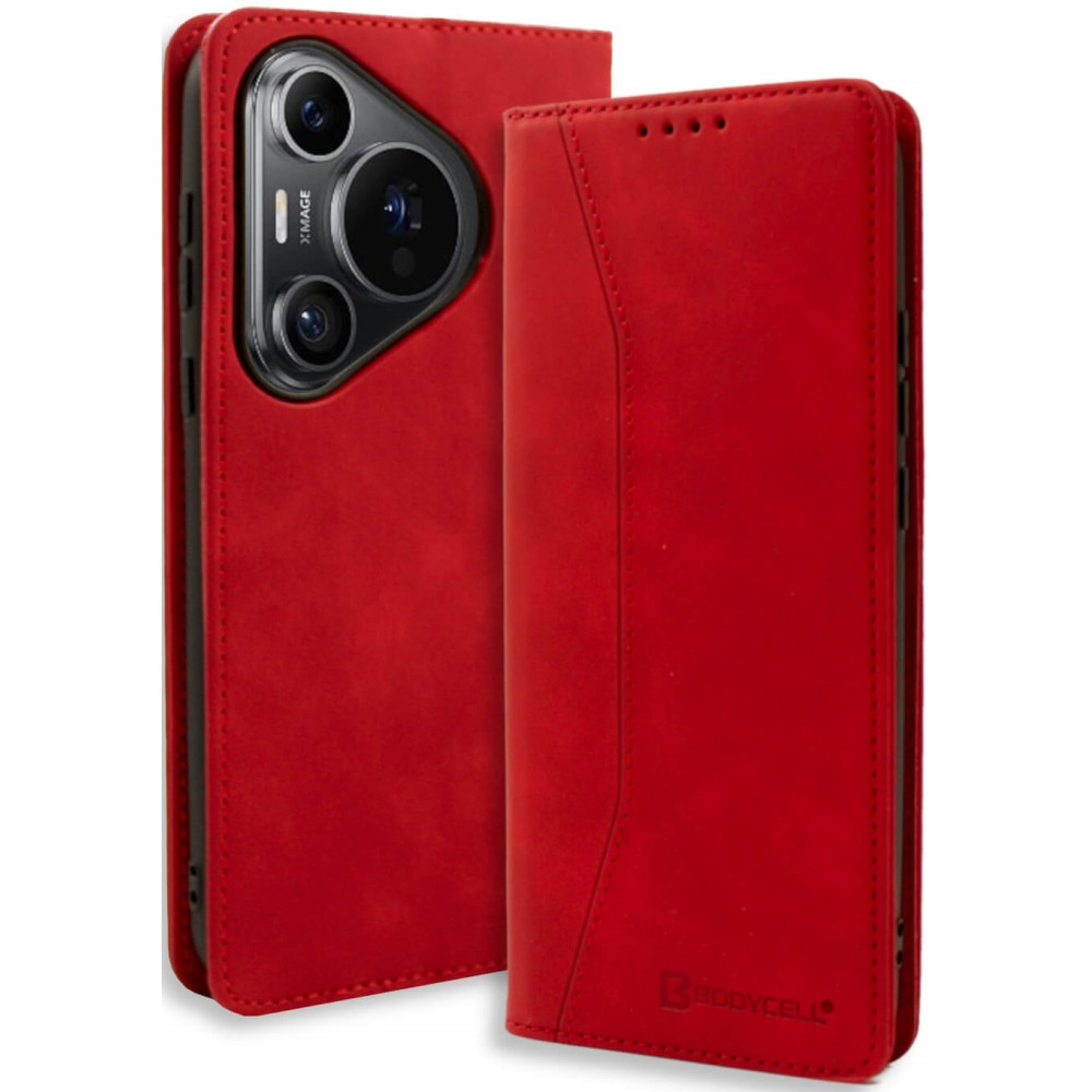 Θήκη Πορτοφόλι - Huawei Pura 70 - Bodycell Book Case - Red (5206015013430)