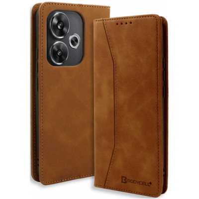 Θήκη Πορτοφόλι - Xiaomi Poco F6 - Bodycell Book Case - Brown (5206015075209)