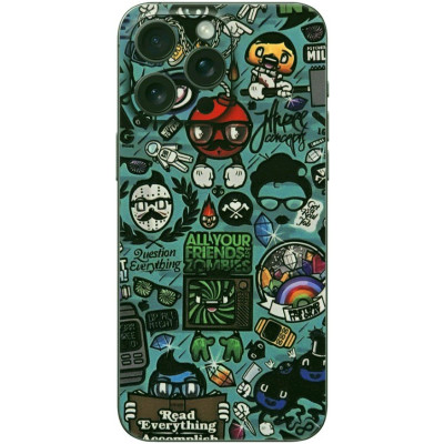 Αυτοκόλλητο Skin Προστασίας Πλάτης - Apple iPhone 15 Pro Max - Gams Premium Vinyl Skin Back Plate - 3D BloodVector (GAMS-VNL-SKIN-BV-001-074)