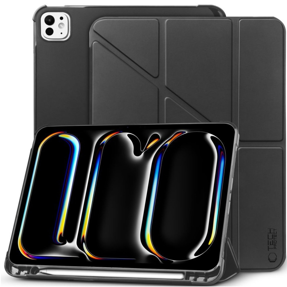 Flip Θήκη με Υποδοχή για Apple Pencil - Apple iPad Pro 11" 2024 - Tech-Protect SC Pen Origami - Black (5906302308514)
