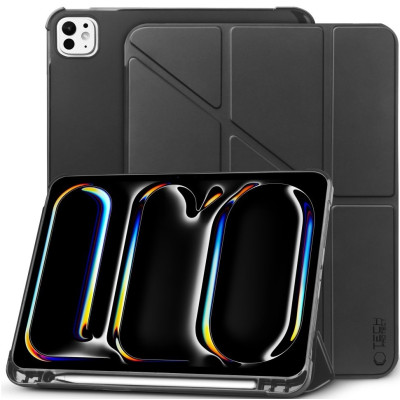 Flip Θήκη με Υποδοχή για Apple Pencil - Apple iPad Pro 11" 2024 - Tech-Protect SC Pen Origami - Black (5906302308514)