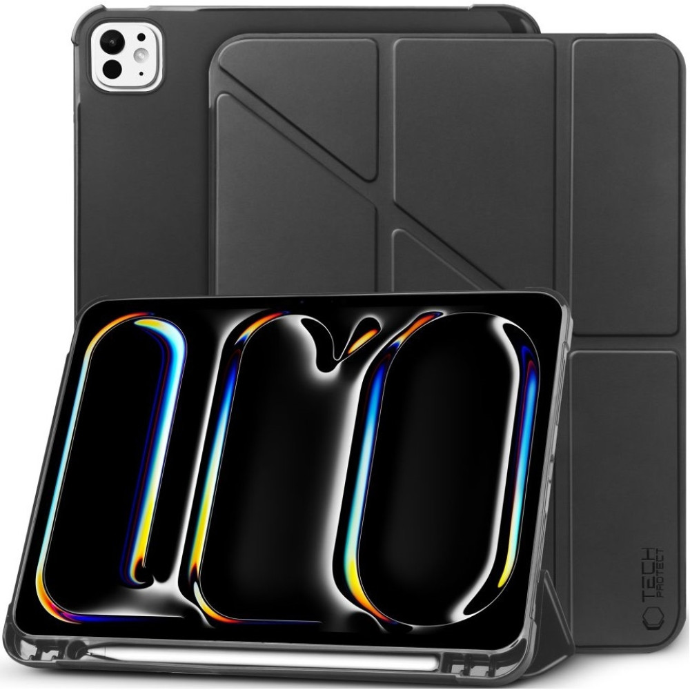 Flip Θήκη με Υποδοχή για Apple Pencil - Apple iPad Pro 13" 2024 - Tech-Protect SC Pen Origami - Black (5906302308583)