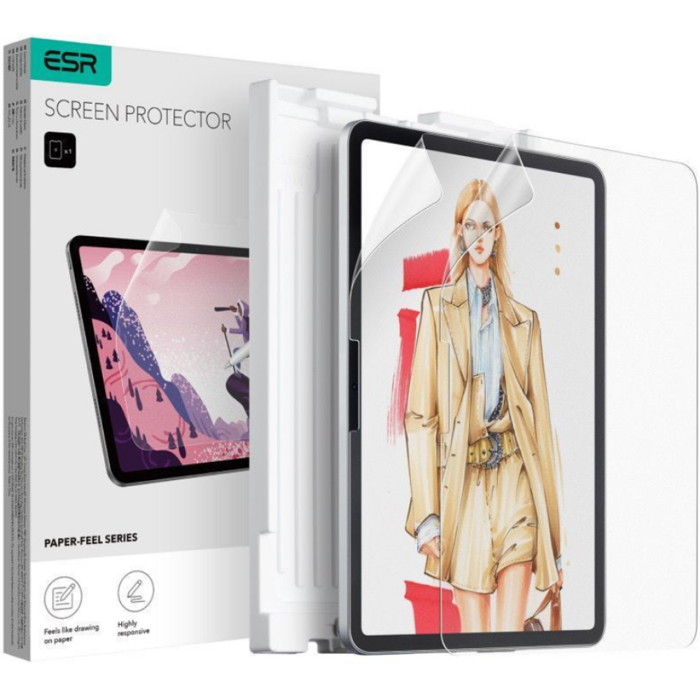 ESR Paper Feel Screen Protector - Μεμβράνη Προστασίας Οθόνης - Apple iPad Air 6 2024 11" - 2 Τεμάχια - Matte Clear (4894240211908)