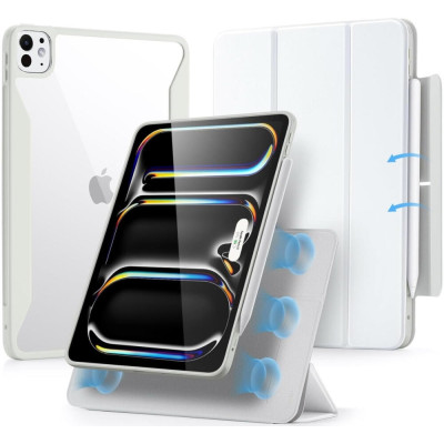 Μαγνητική Θήκη με Υποδοχή Apple Pencil - Apple iPad Pro 11" 2025 / 2024 - ESR Rebound Hybrid 360 - Brilliant White (4894240191354)