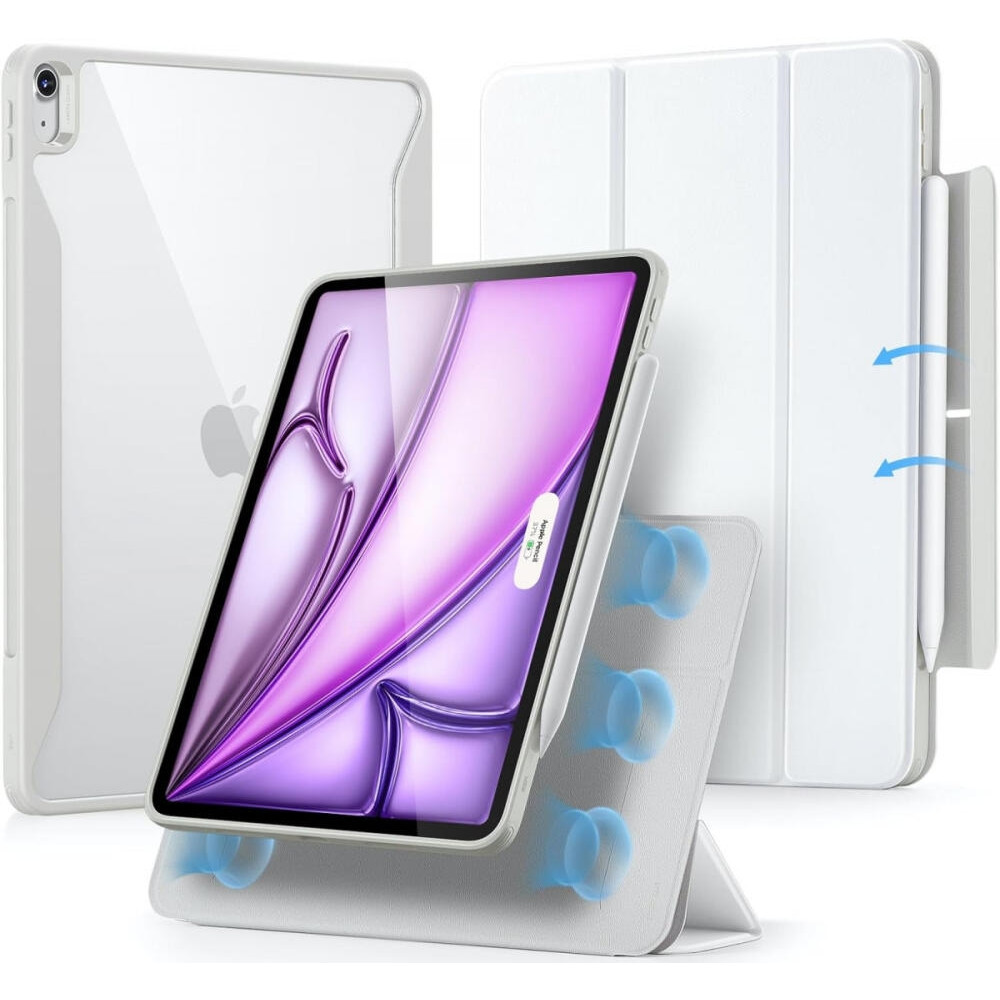 Μαγνητική Θήκη με Υποδοχή Apple Pencil - Apple iPad Air 13" 2025 / 2024 - ESR Rebound Hybrid 360 - Brilliant White (4894240193815)