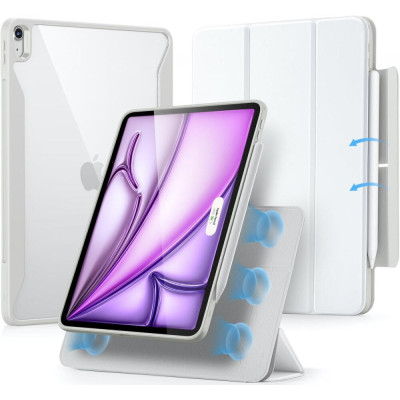Μαγνητική Θήκη με Υποδοχή Apple Pencil - Apple iPad Air 13" 2025 / 2024 - ESR Rebound Hybrid 360 - Brilliant White (4894240193815)