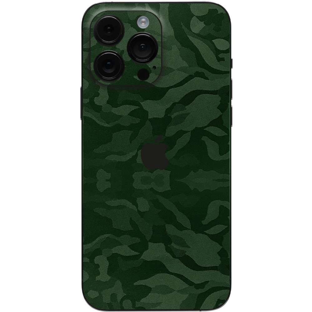 Αυτοκόλλητο Skin Προστασίας Πλάτης - Apple iPhone 15 Pro - Gams Premium Vinyl Skin Back Plate - Camo Green (GAMS-VNL-SKIN-CG-001-076)