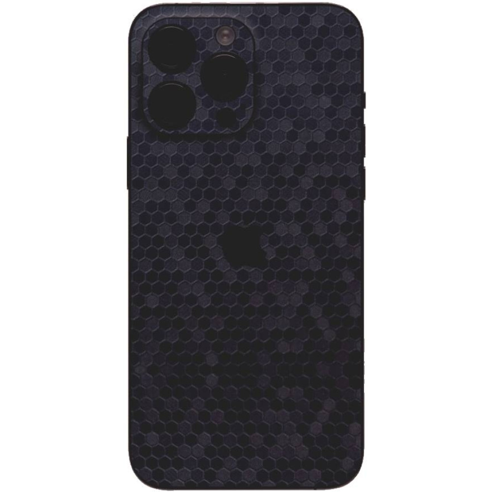 Αυτοκόλλητο Skin Προστασίας Πλάτης - Apple iPhone 15 Pro - Gams Premium Vinyl Skin Back Plate - Honeycomb Blue (GAMS-VNL-SKIN-HBL-001-076)