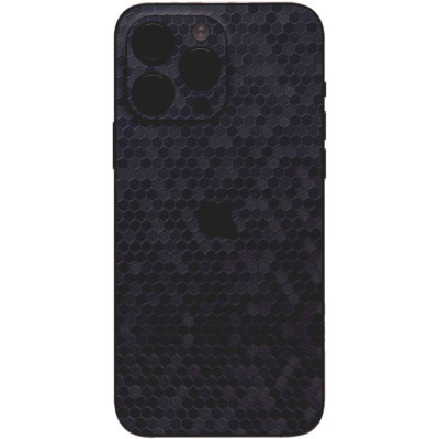 Αυτοκόλλητο Skin Προστασίας Πλάτης - Apple iPhone 15 Pro - Gams Premium Vinyl Skin Back Plate - Honeycomb Blue (GAMS-VNL-SKIN-HBL-001-076)