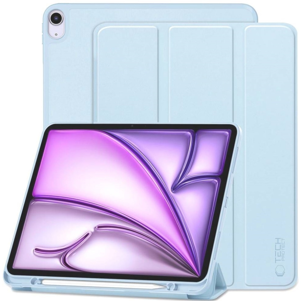 Flip Θήκη με Υποδοχή για Apple Pencil - Apple iPad Air 13" 2025 / 2024 - Tech-Protect SC Pen Smartcase - Sky Blue (5906302309917)