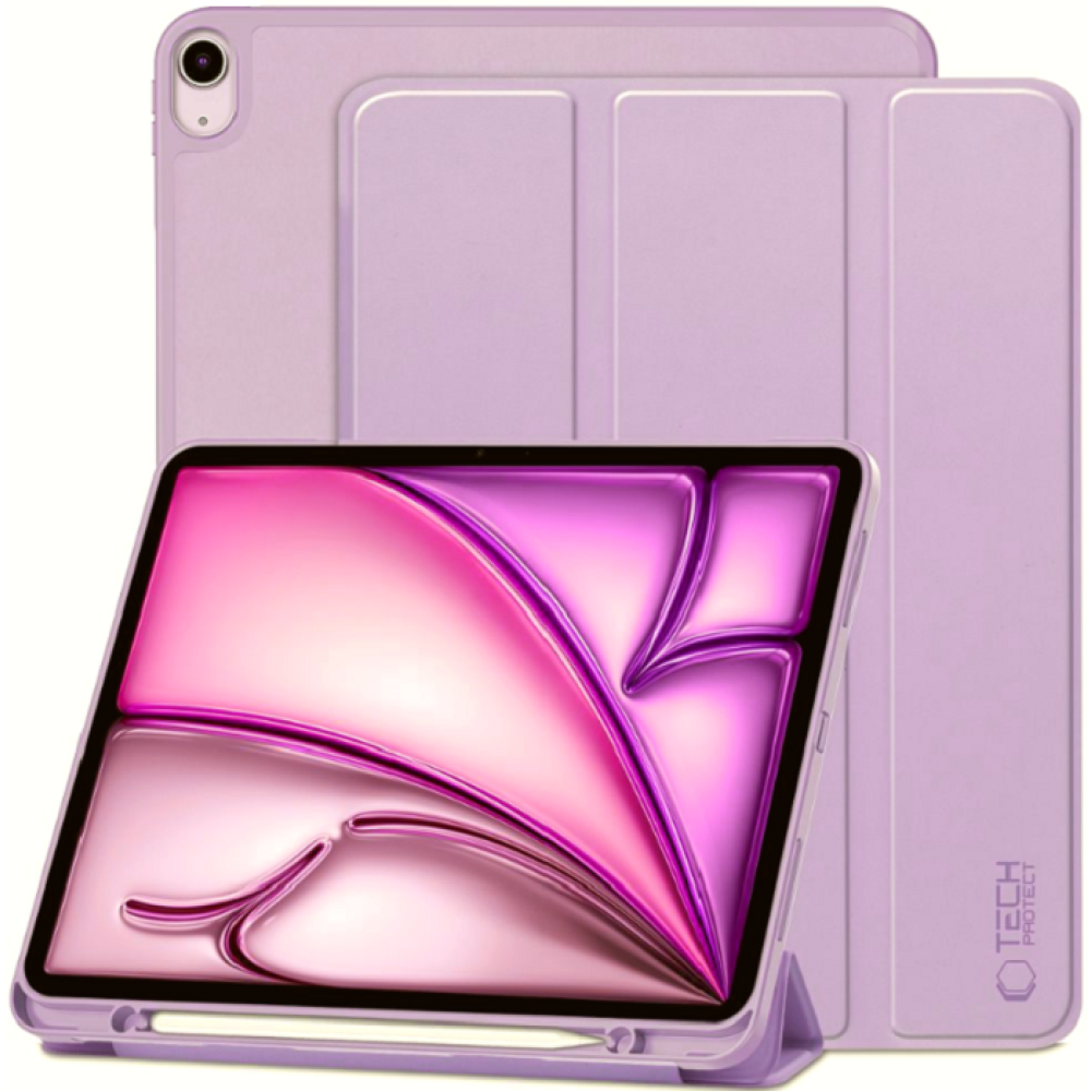 Flip Θήκη με Υποδοχή για Apple Pencil - Apple iPad Air 13" 2025 / 2024 - Tech-Protect SC Pen Smartcase - Violet (5906302308668)