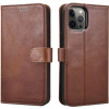 iCarer Crazy Horse Real Leather Detachable 2 in 1 Wallet - Δερμάτινη Θήκη / Πορτοφόλι με RFID - Apple iPhone 12 Pro Max - Coffee (WMI1208-CO)