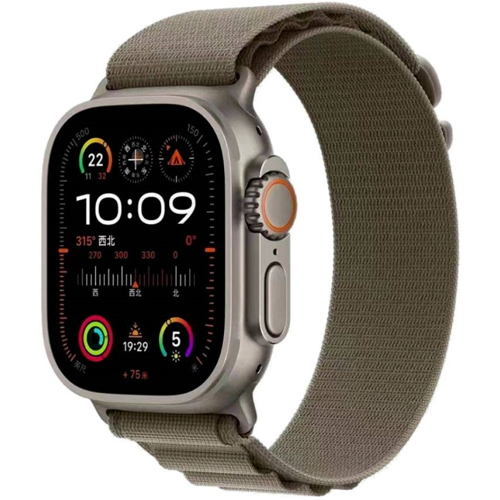 Tech-Protect Nylon Pro Λουράκι - Apple Watch Ultra/SE/11/10/9/8/7/6/5/4 (49/46/45/44mm) - Titanium / Olive (5906302301539)