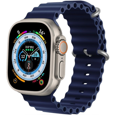 Tech-Protect Iconband Pro - Λουράκι Σιλικόνης Apple Watch Ultra/SE/11/10/9/8/7/6/5/4 (49/46/45/44mm) - Midnight Blue (5906302310272)