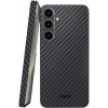Σκληρή MagSafe Θήκη Aramid Fiber - Samsung Galaxy S24 - Nekit Fiber - 1mm - 1500D Kevlar - Black (8719246451973)