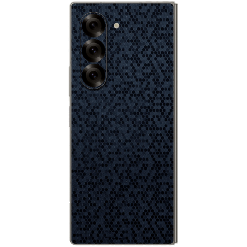 Αυτοκόλλητο Skin Προστασίας Πλάτης - Samsung Galaxy Z Fold6 - Gams Premium Vinyl Skin Back Plate - Honeycomb Blue (GAMS-VNL-SKIN-HBL-002-210)
