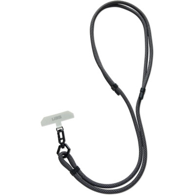 UAG Civilian Crossbody Slim Lanyard - Αποσπώμενο Λουράκι Λαιμού για Θήκες Κινητών / Smartphones - 7mm - Graphite / Black (964420113240)