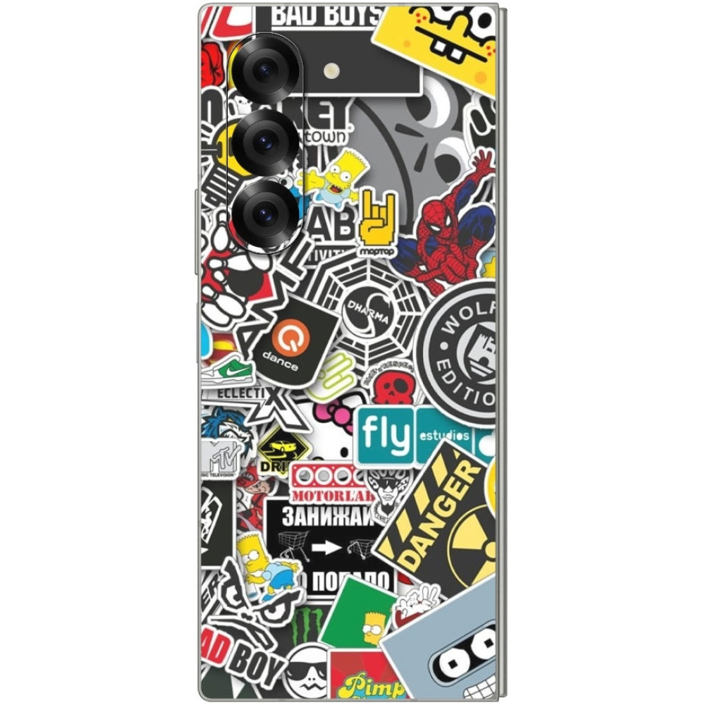 Αυτοκόλλητο Skin Προστασίας Πλάτης - Samsung Galaxy Z Fold6 - Gams Premium Vinyl Skin Back Plate - Stickerbomb (GAMS-VNL-SKIN-SKB-002-210)