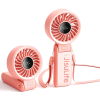 JisuLife Handheld Fan Life7 - Φορητό Επαναφορτιζόμενο Ανεμιστηράκι Χειρός / Γραφείου με Ψηφιακή Οθόνη LED & Λουράκι Λαιμού - 3600mAh - Pink (6975061532545)