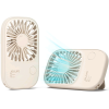 JisuLife Handheld Fan Life2 - Φορητό Επαναφορτιζόμενο Ανεμιστηράκι Χειρός / Γραφείου με KickStand & Λουράκι Λαιμού - 2000mAh - Light Brown (6975061532231)