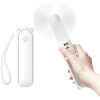JisuLife Handheld Fan Life8 Plus - Φορητό Επαναφορτιζόμενο Ανεμιστηράκι με Λουράκι Χειρός / Φακός 60 Lumens & PowerBank με 1 x Θύρα USB-A - 4500mAh - White (6975061531005)