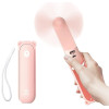 JisuLife Handheld Fan Life8 Plus - Φορητό Επαναφορτιζόμενο Ανεμιστηράκι με Λουράκι Χειρός / Φακός 60 Lumens & PowerBank με 1 x Θύρα USB-A - 4500mAh - Pink (6975061531029)