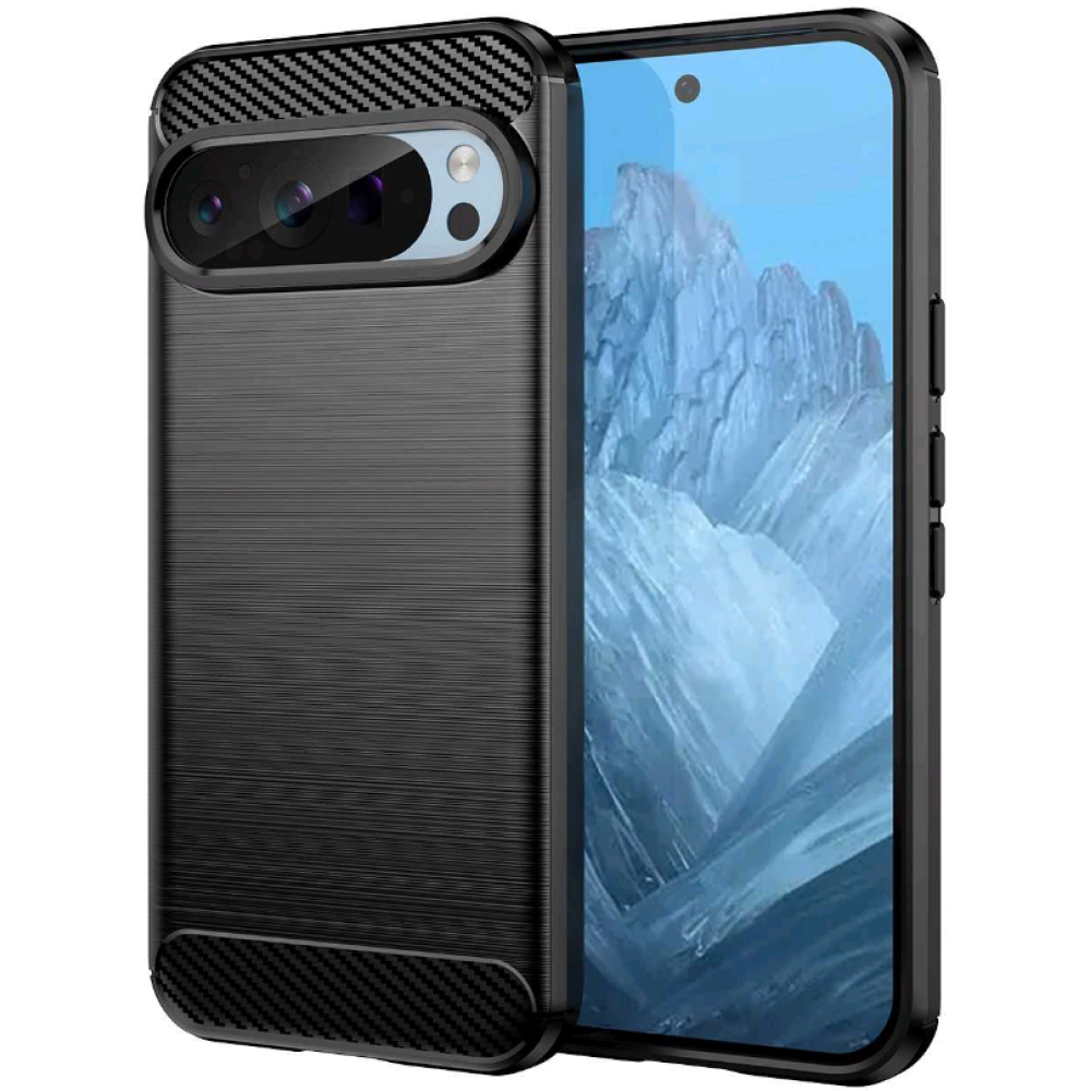 Θήκη Σιλικόνης - Google Pixel 9 / 9 Pro - Spacecase Carbon - Black (5905719111250)