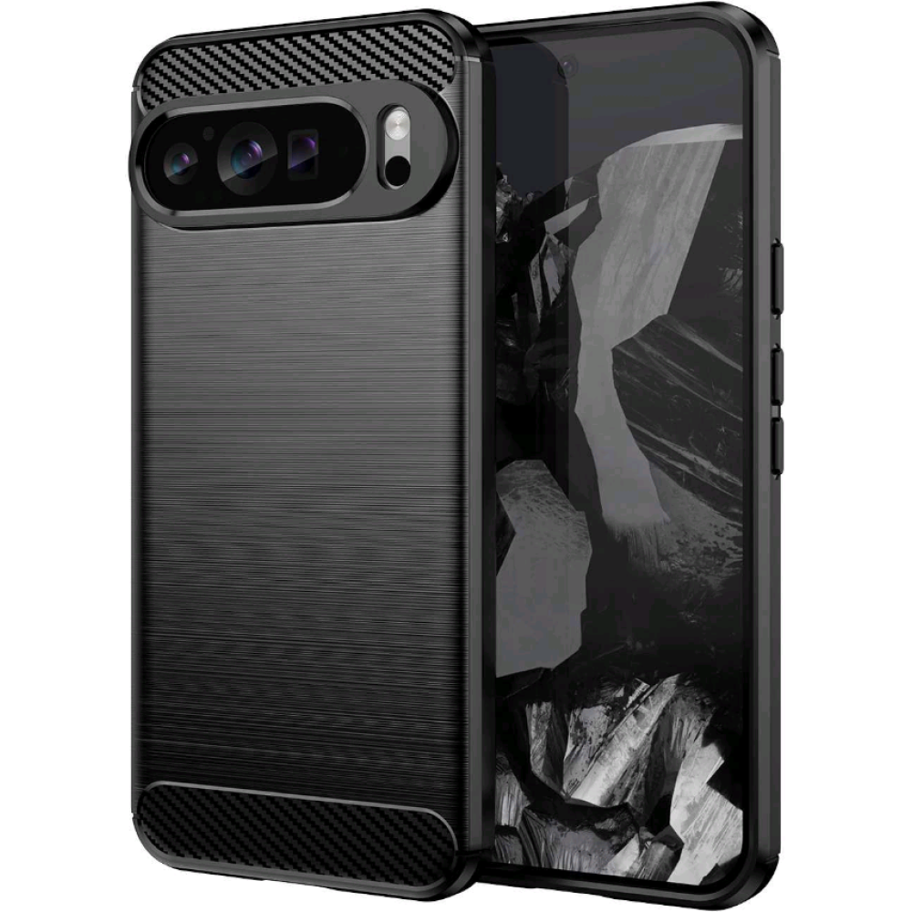 Θήκη Σιλικόνης - Google Pixel 9 Pro XL - Spacecase Carbon - Black (5905719111267)