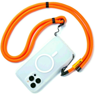 Catalyst Crossbody Shoulder Strap - Αποσπώμενο Ανθεκτικό Λουράκι Λαιμού για Αδιάβροχες & Ανθεκτικές Θήκες Κινητών Catalyst - 8mm - Neon Orange (4897041803914)