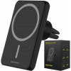 Spacecase WM1B MagCharge Car Holder - Μαγνητική Βάση Ασύρματης Φόρτισης για Κινητά MagSafe για Αεραγωγούς Αυτοκινήτων - 7.5W - Black (5905719110314)