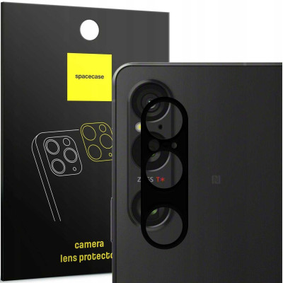 Αντιχαρακτικό Προστατευτικό Γυαλί για Φακό Κάμερας - Sony Xperia 1 VI - Spacecase Camera Glass Lens Protector - Black (5905719110741)