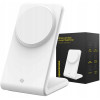 Spacecase WM2W Wireless Desktop Charger MagCharger - Βάση Ασύρματης Φόρτισης MagSafe για iPhone 16 / 15 / 14 / 13 / 12 - 15W - White (5905719110321)