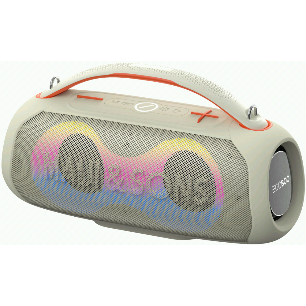 Egoboo X Maui and Sons BT Led Speaker Vibes - Ασύρματο Φορητό Ηχείο Bluetooth με Φωτισμό LED - Sand (MUH65SND)