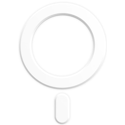 Tech-Protect MagMat MagSafe Universal Magnetic Ring - Αυτοκόλλητος Μαγνητικός Δακτύλιος MagSafe - White (9490713934616)