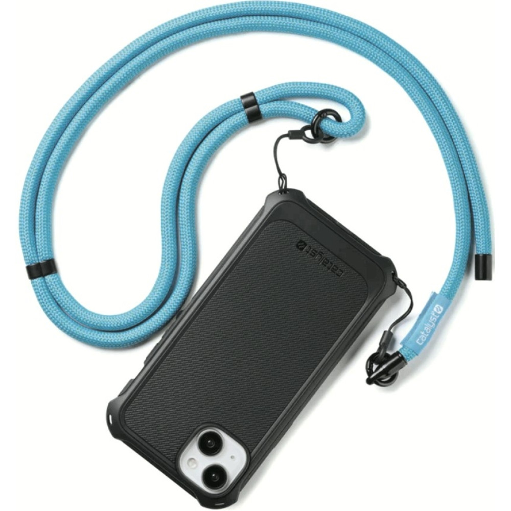 Catalyst Crossbody Shoulder Strap - Αποσπώμενο Ανθεκτικό Λουράκι Λαιμού για Αδιάβροχες & Ανθεκτικές Θήκες Κινητών Catalyst - 8mm - Neon Blue (4897041803891)