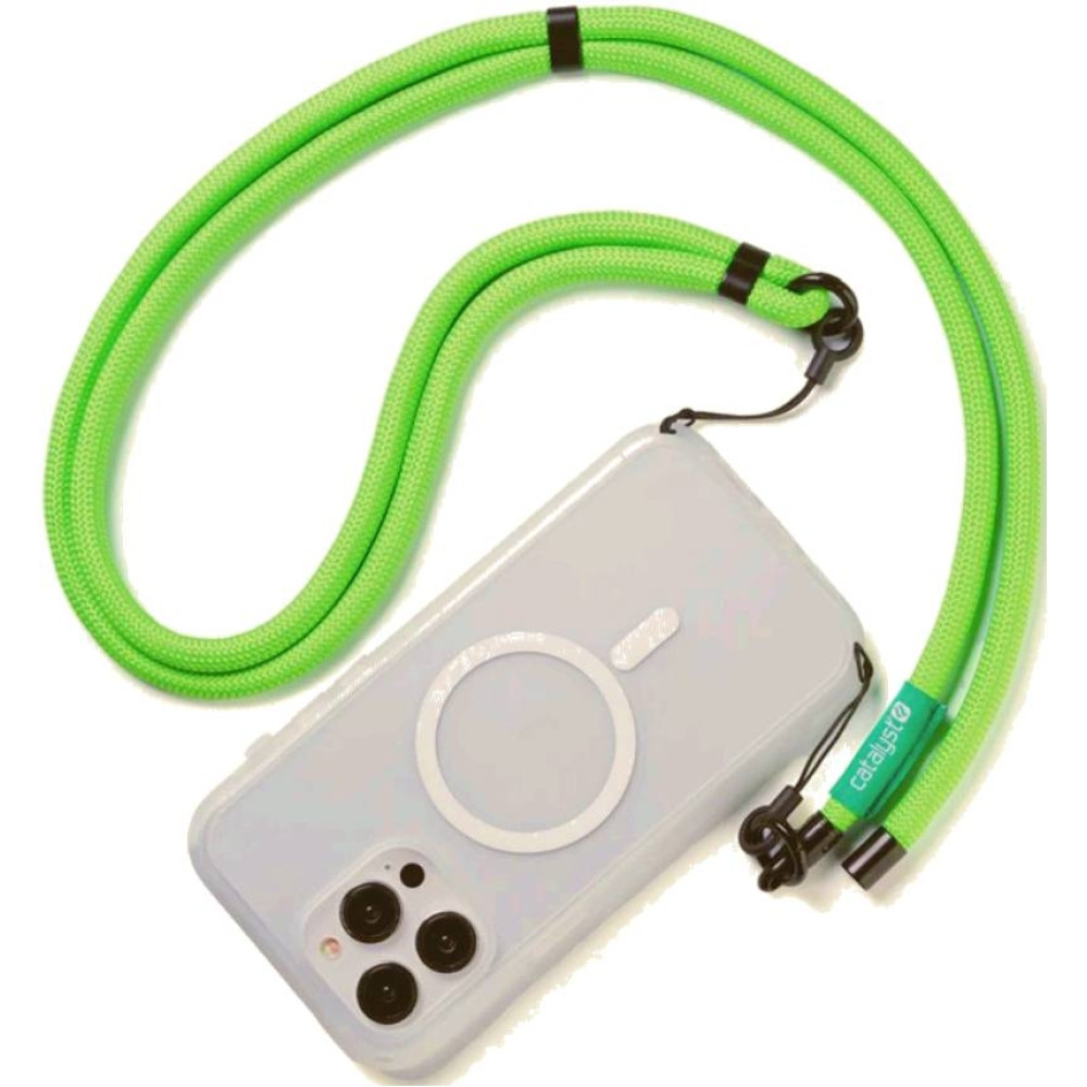 Catalyst Crossbody Shoulder Strap - Αποσπώμενο Ανθεκτικό Λουράκι Λαιμού για Αδιάβροχες & Ανθεκτικές Θήκες Κινητών Catalyst - 8mm - Neon Green (4897041803877)