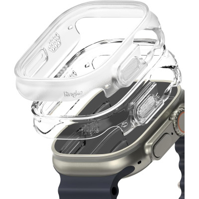 Ringke Slim Case - Σκληρή Θήκη Apple Watch Ultra 3 / Ultra 2 / Ultra 1 49mm - Alpine Clear / Clear - 2 Τεμάχια (8809961786112)