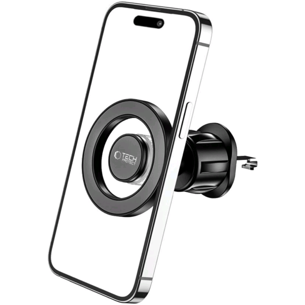 Tech-Protect N51 Magnetic MagSafe Vent Car Mount - Μαγνητική Βάση Στήριξης Κινητών MagSafe για Αεραγωγούς Αυτοκινήτων - Black (9589046925801)