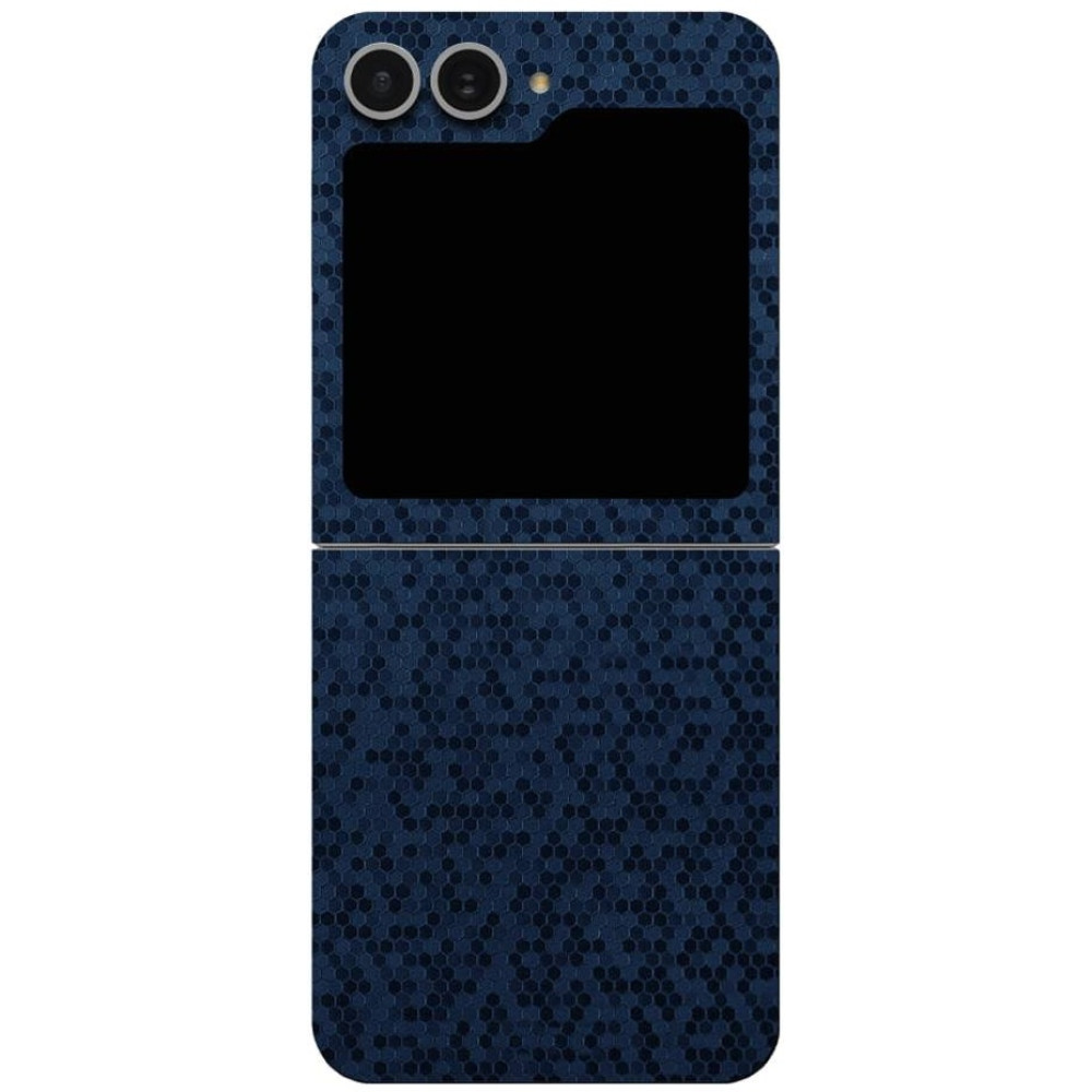 Αυτοκόλλητο Skin Προστασίας Πλάτης - Samsung Galaxy Z Flip6 - Gams Premium Vinyl Skin Back Plate - Honeycomb Blue (GAMS-VNL-SKIN-HBL-002-211)