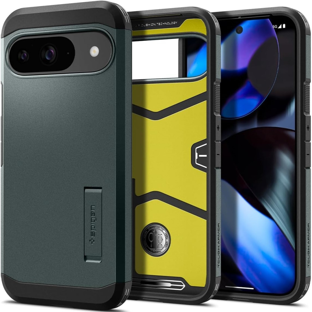 Ανθεκτική Σκληρή Θήκη - Google Pixel 9 / 9 Pro - Spigen Tough Armor - Abyss Green (ACS07694)