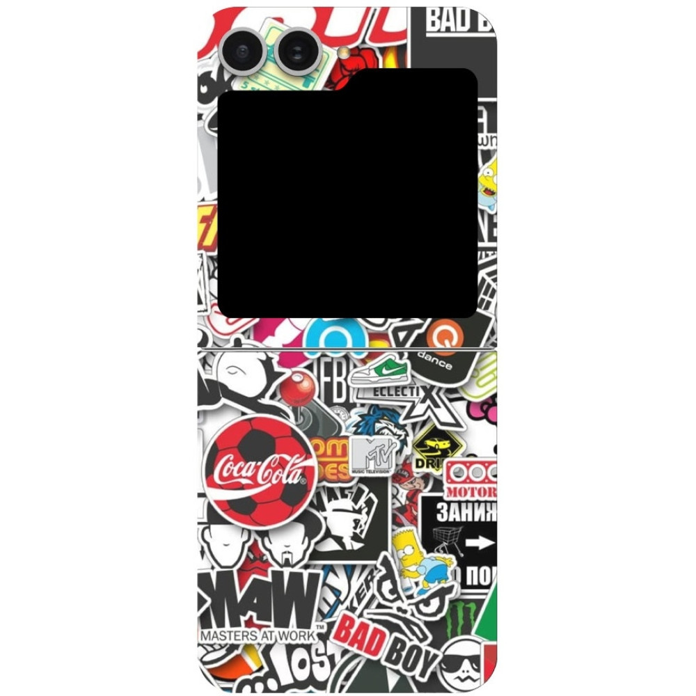 Αυτοκόλλητο Skin Προστασίας Πλάτης - Samsung Galaxy Z Flip6 - Gams Premium Vinyl Skin Back Plate - Stickerbomb (GAMS-VNL-SKIN-SKB-002-211)